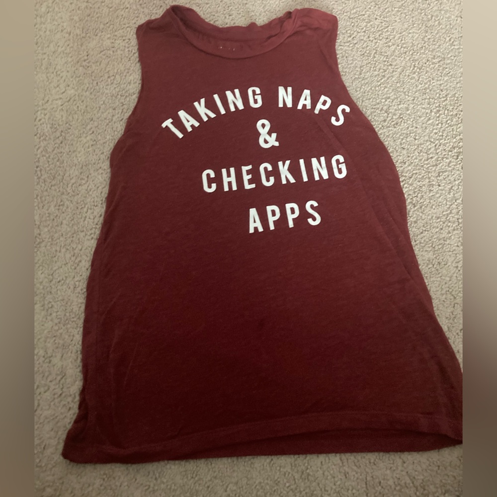 Red tank top girls size Medium